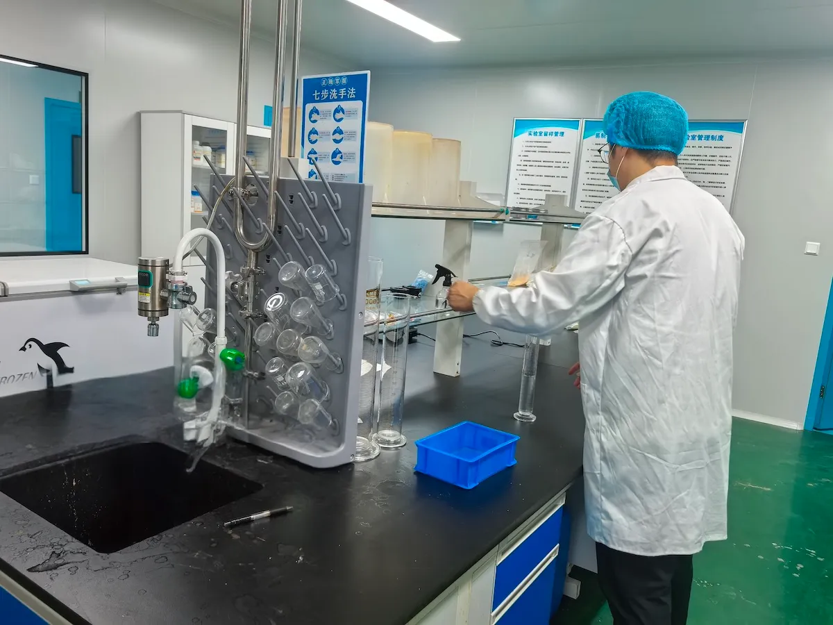 Scientist Image, man preparing vials for HPLC examination